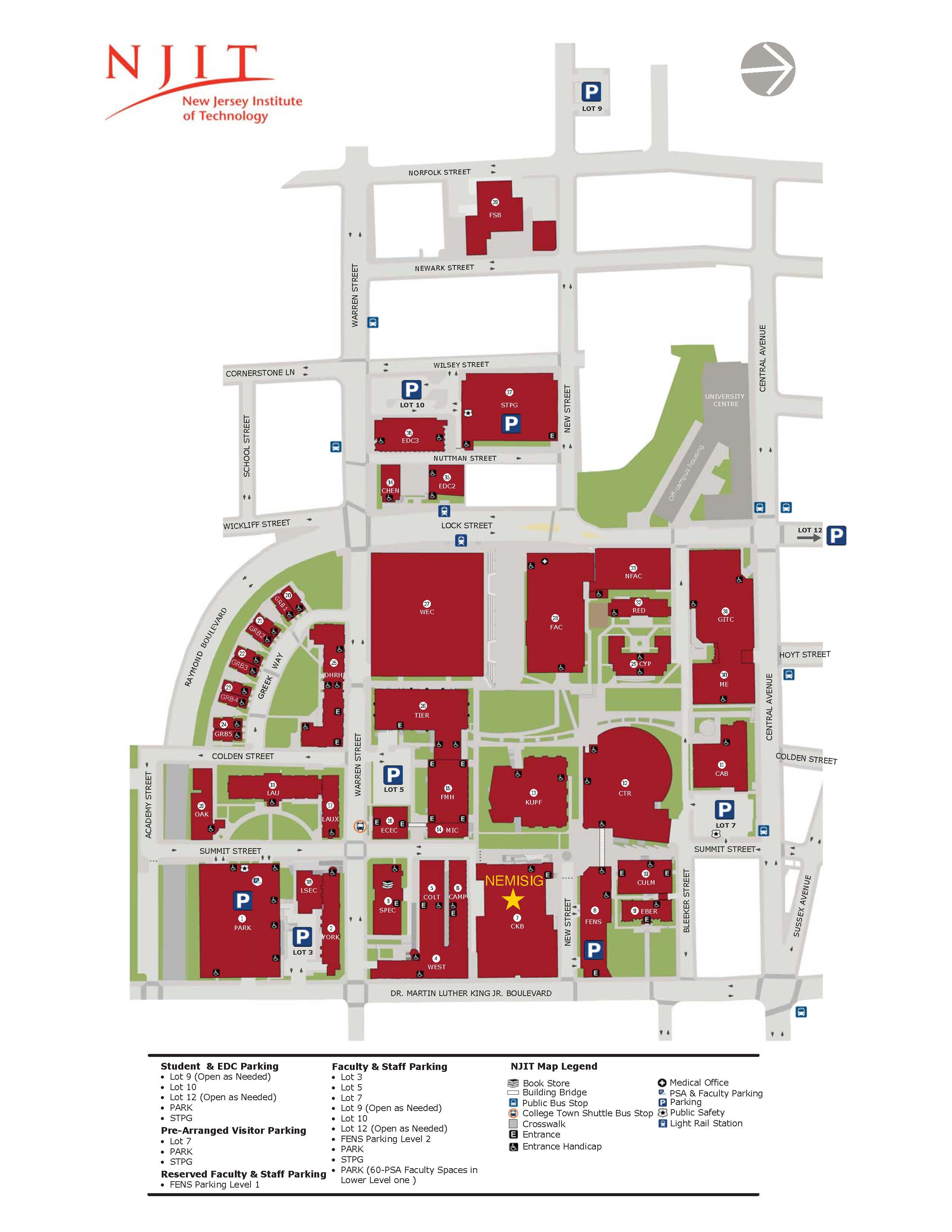 A Map of NJIT